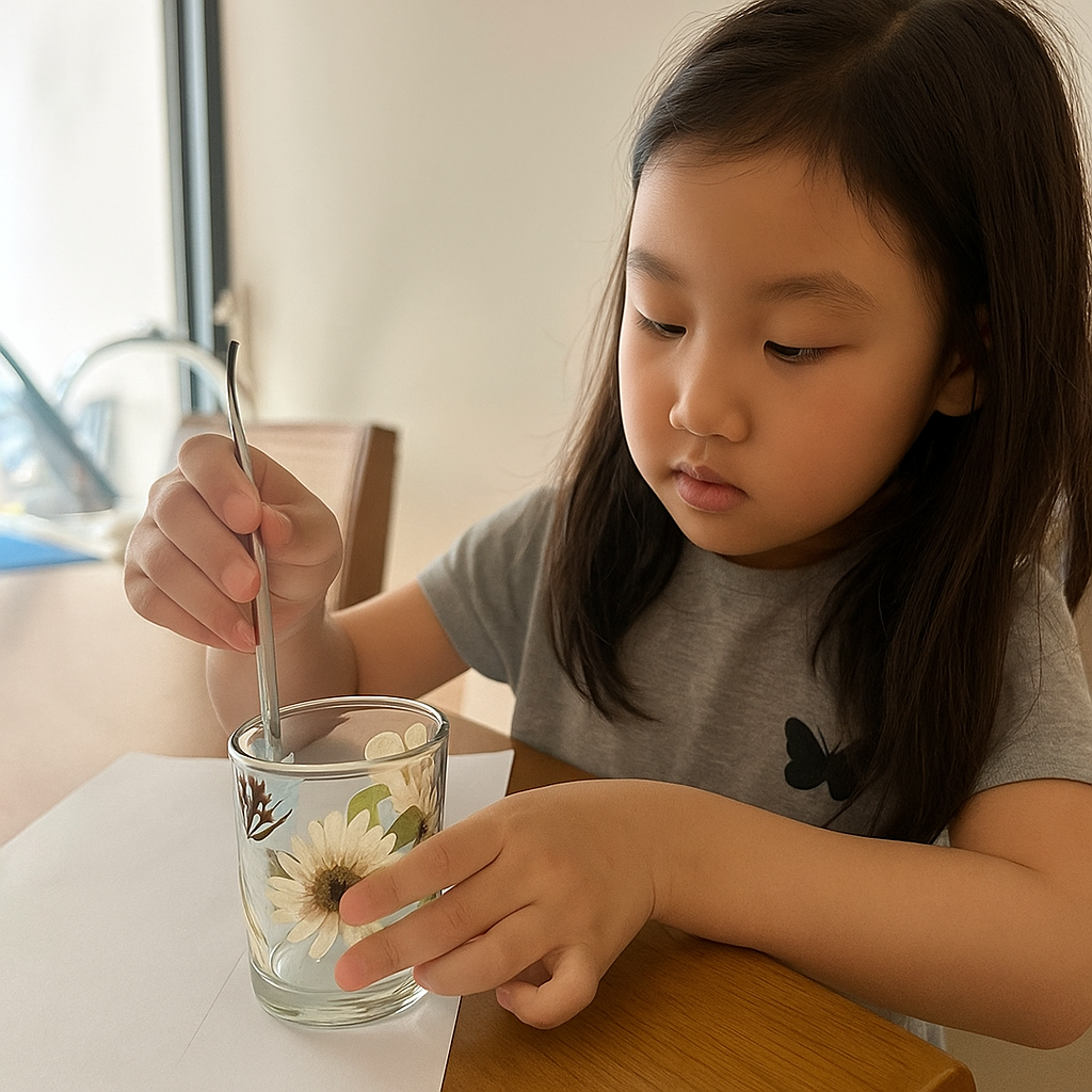 Dry flower decoration Petals & Light