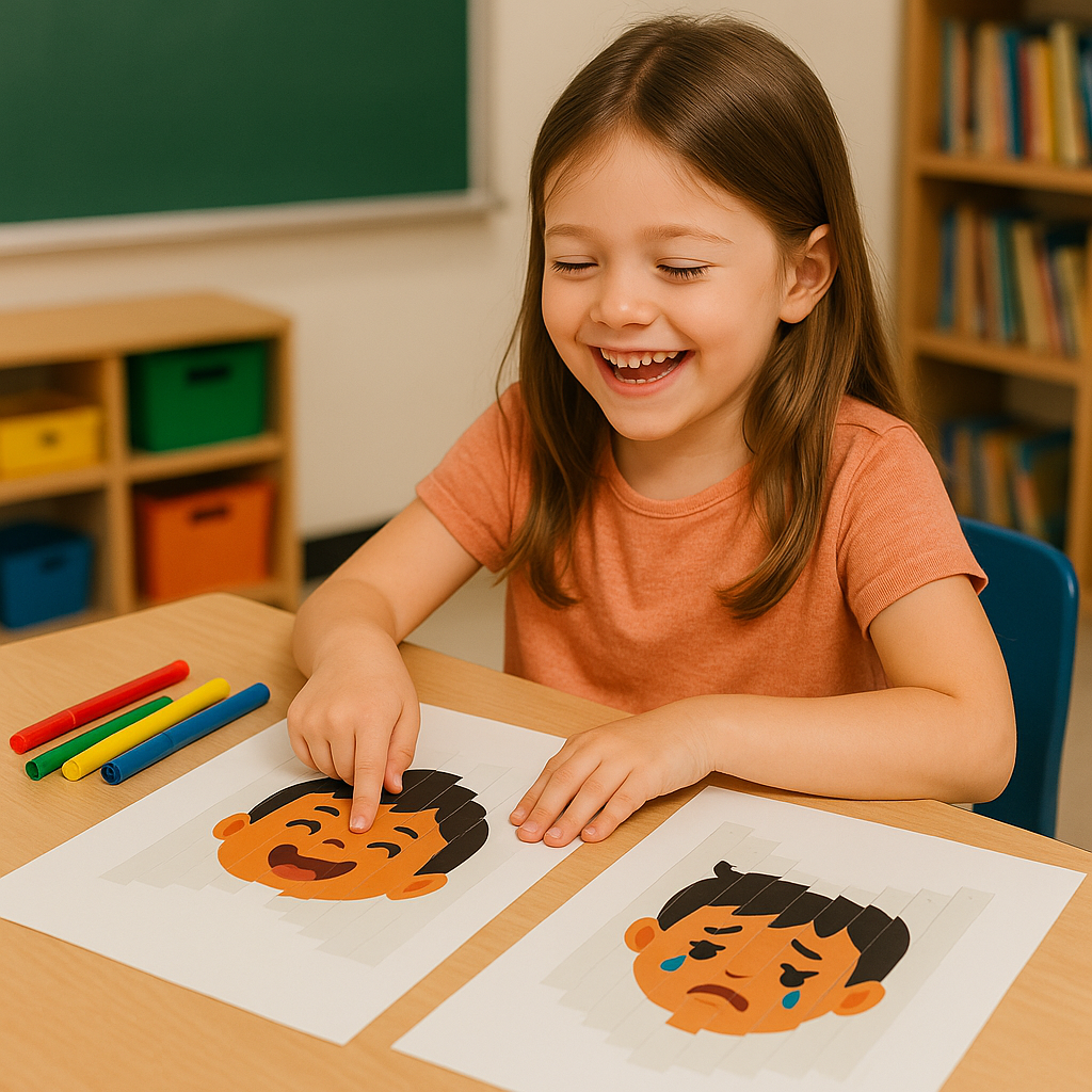 Collage: Striped collage face magic x10 sets