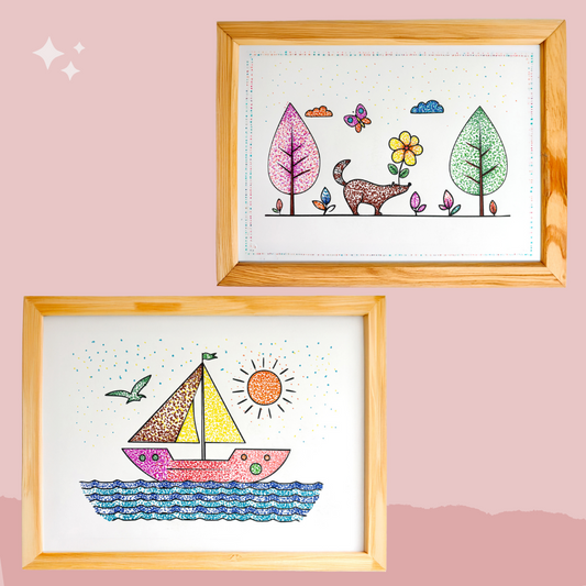 Pointillism: Polka dot art  Dotty Day