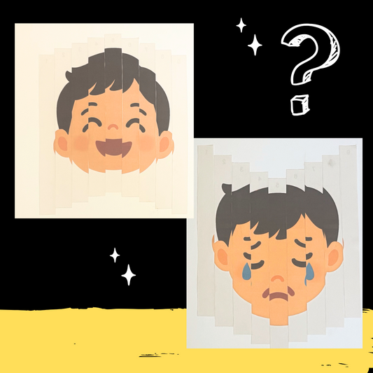 Collage: Striped collage face magic x10 sets