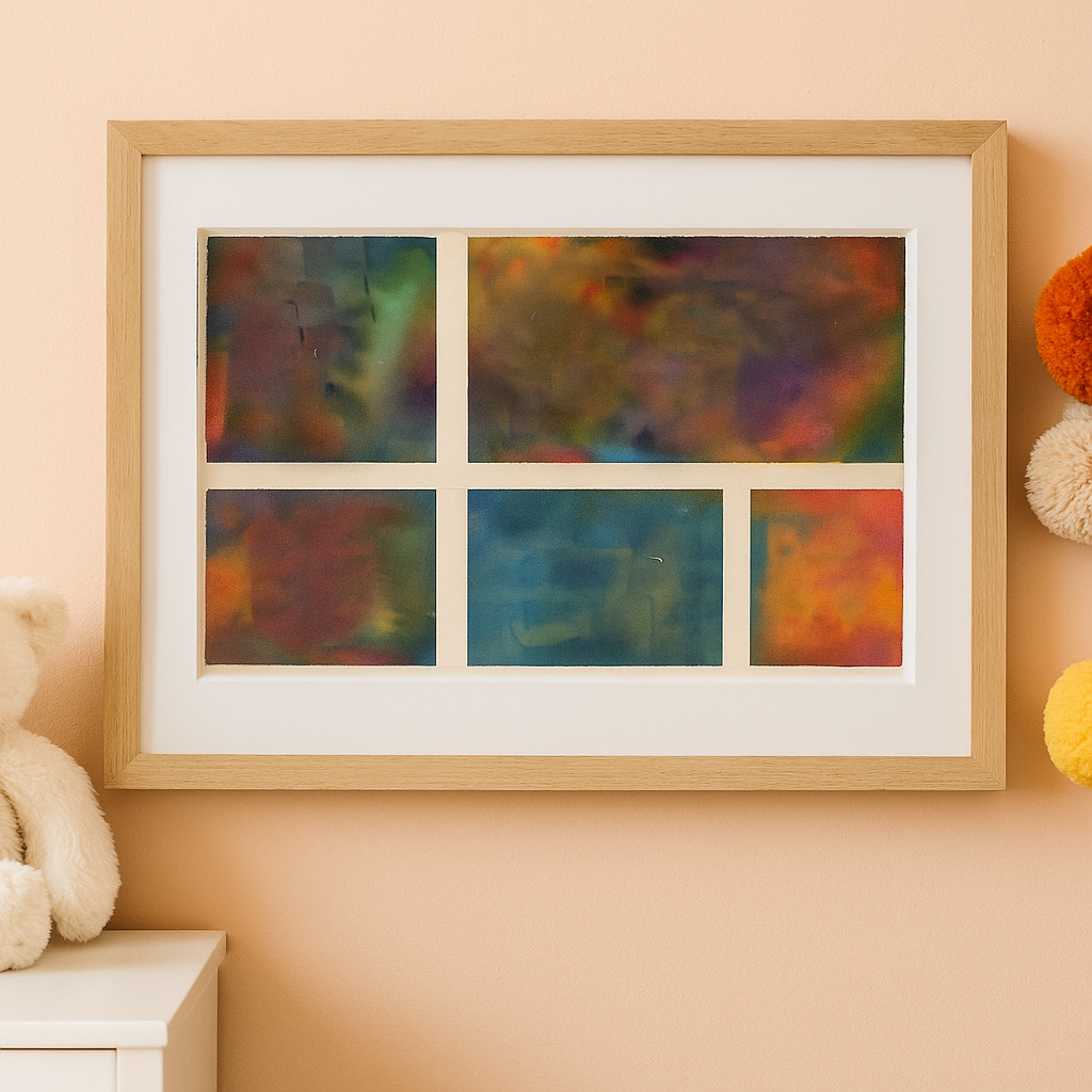 Bleeding tissue paper art: Mondrian Bloom x 10 sets