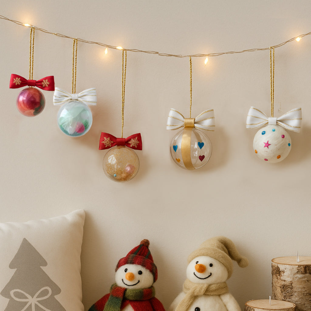 Acrylic Glow: Twinkle Ball Ornaments