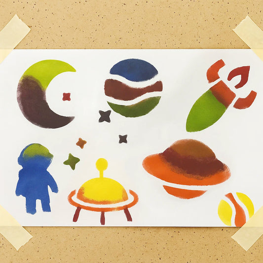 Stencil Story: Shapes & Shades x 10 sets